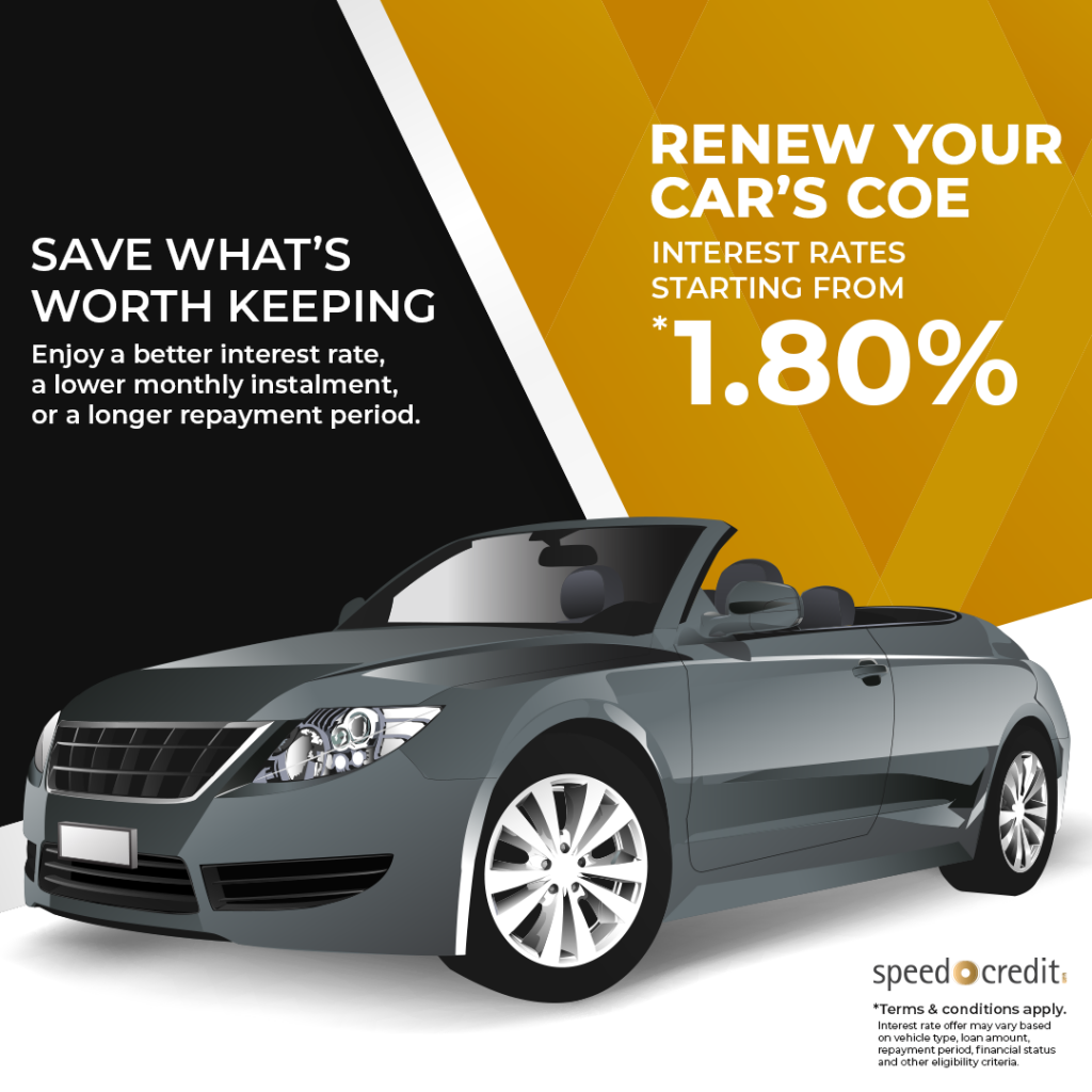 COE Renewal Loan From 1.80% Interest Rate